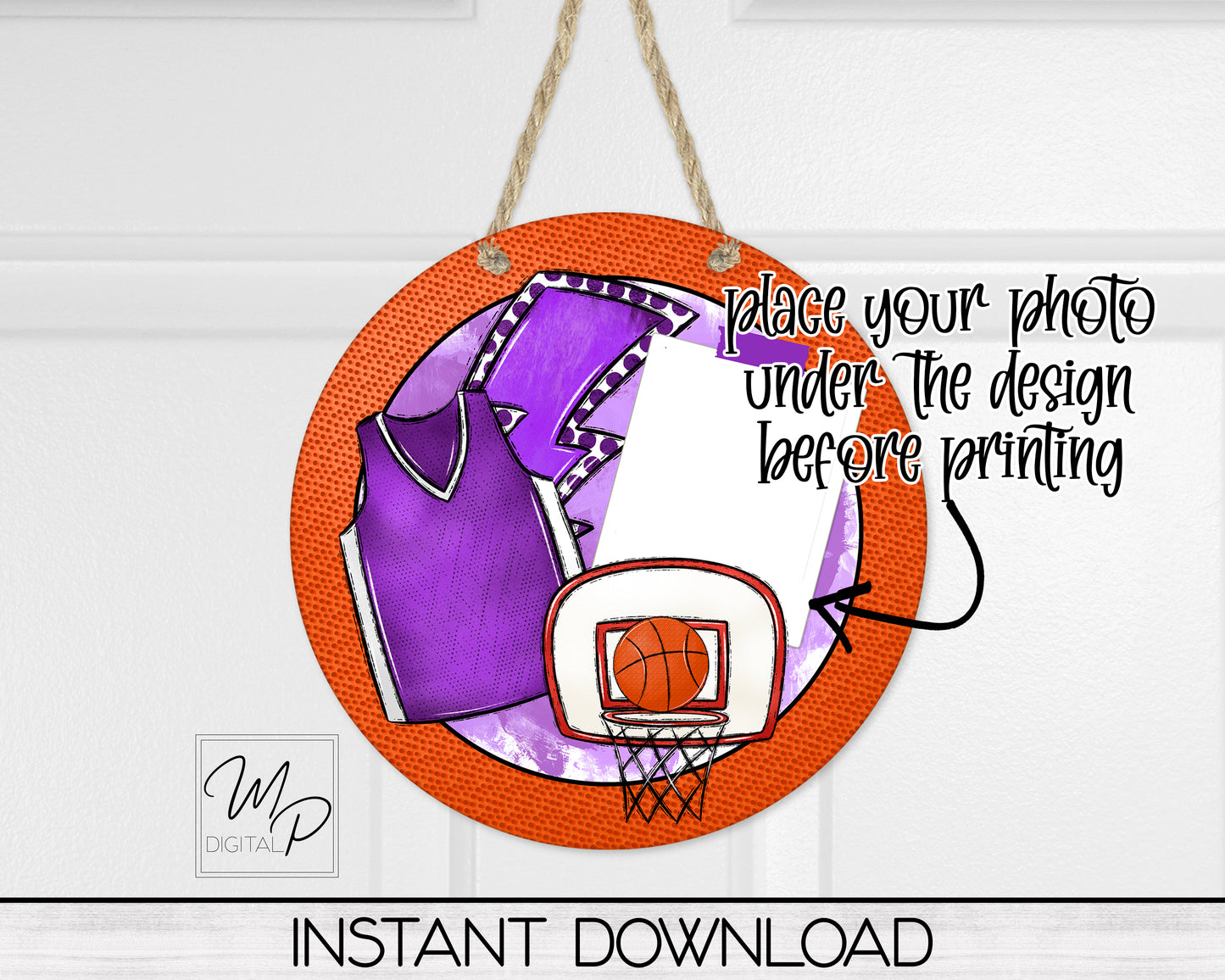 10 Colors Basketball PNG Digital Download for Sublimation of Ornaments, Wall Hanging, Keychains